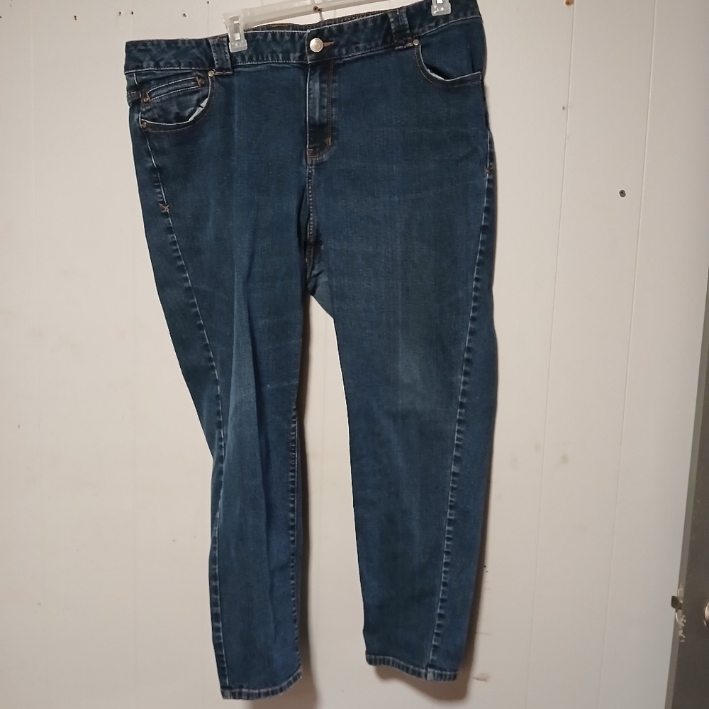 Lane Bryant skinny jeans..Genius fit. Size 24 average.